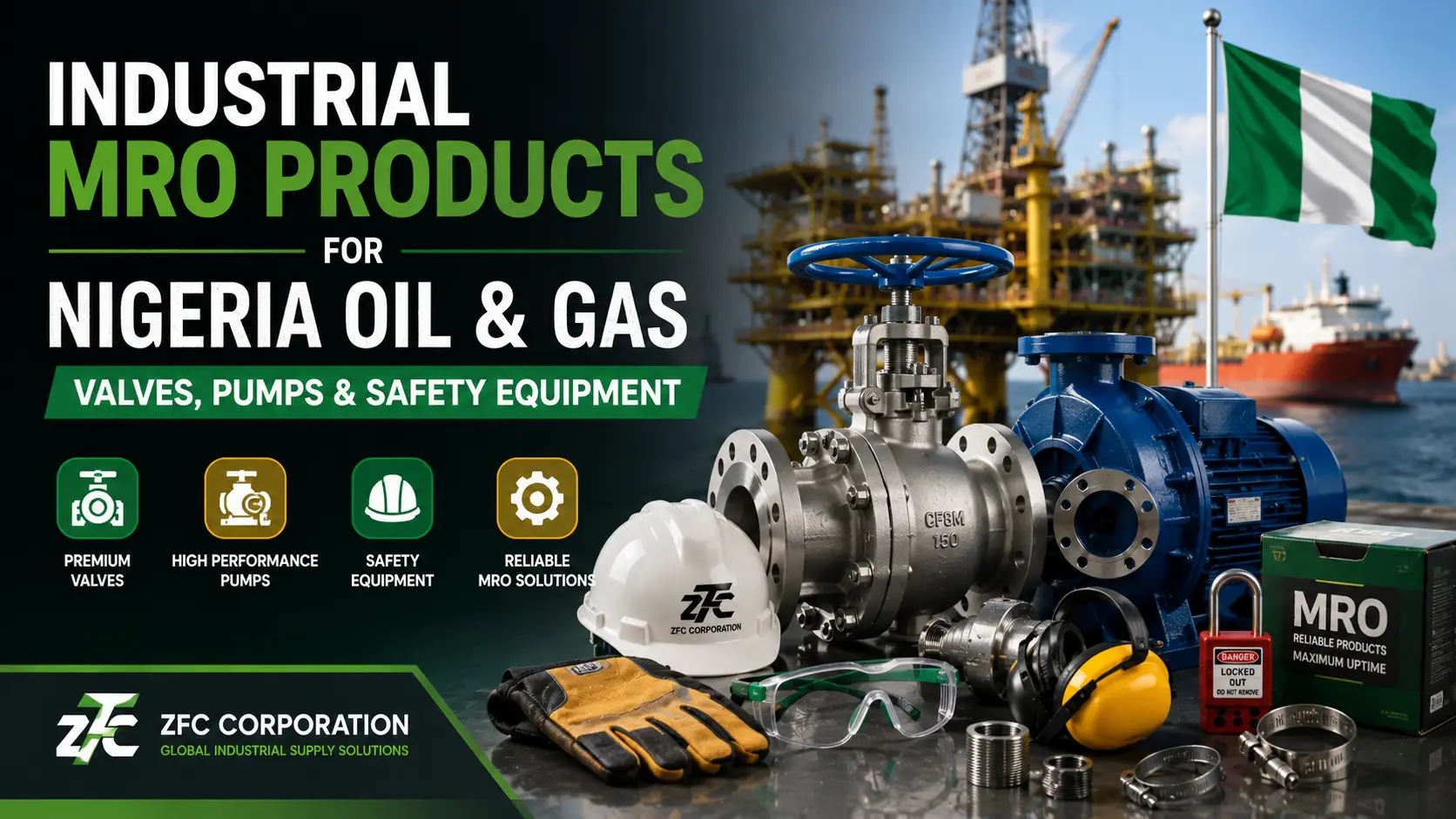 Industrial MRO Products for Nigeria Oil & Gas: Valves, Pumps & Safety Equipment
