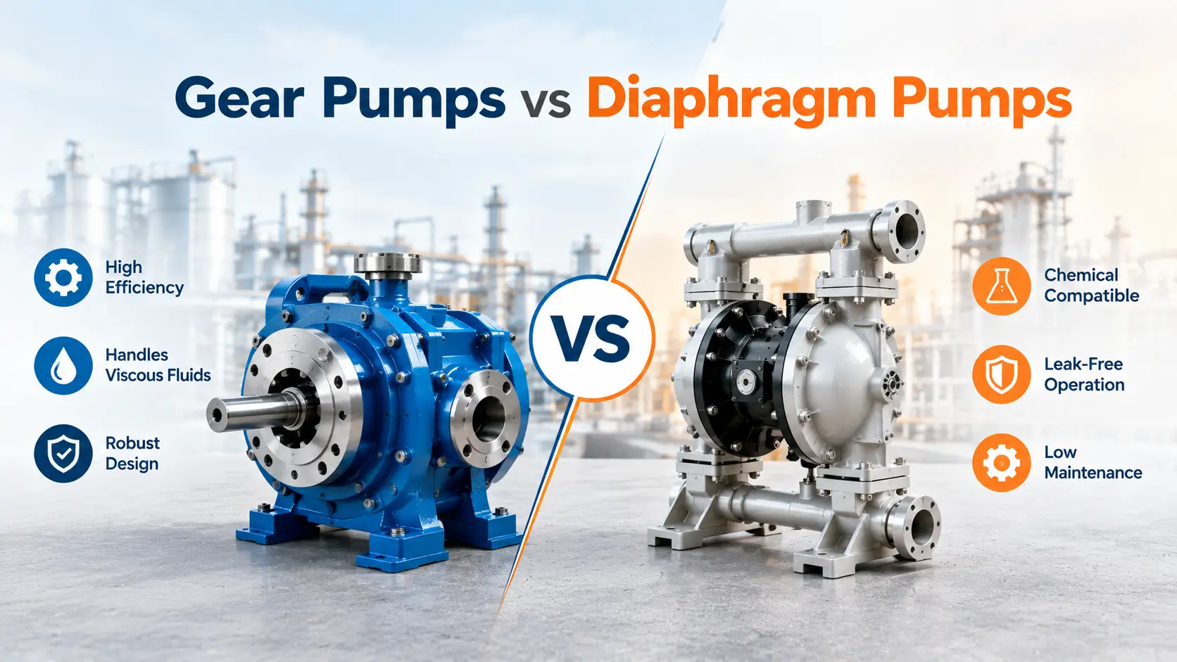 Gear vs Diaphragm Pump for Chemicals: Which is Better?