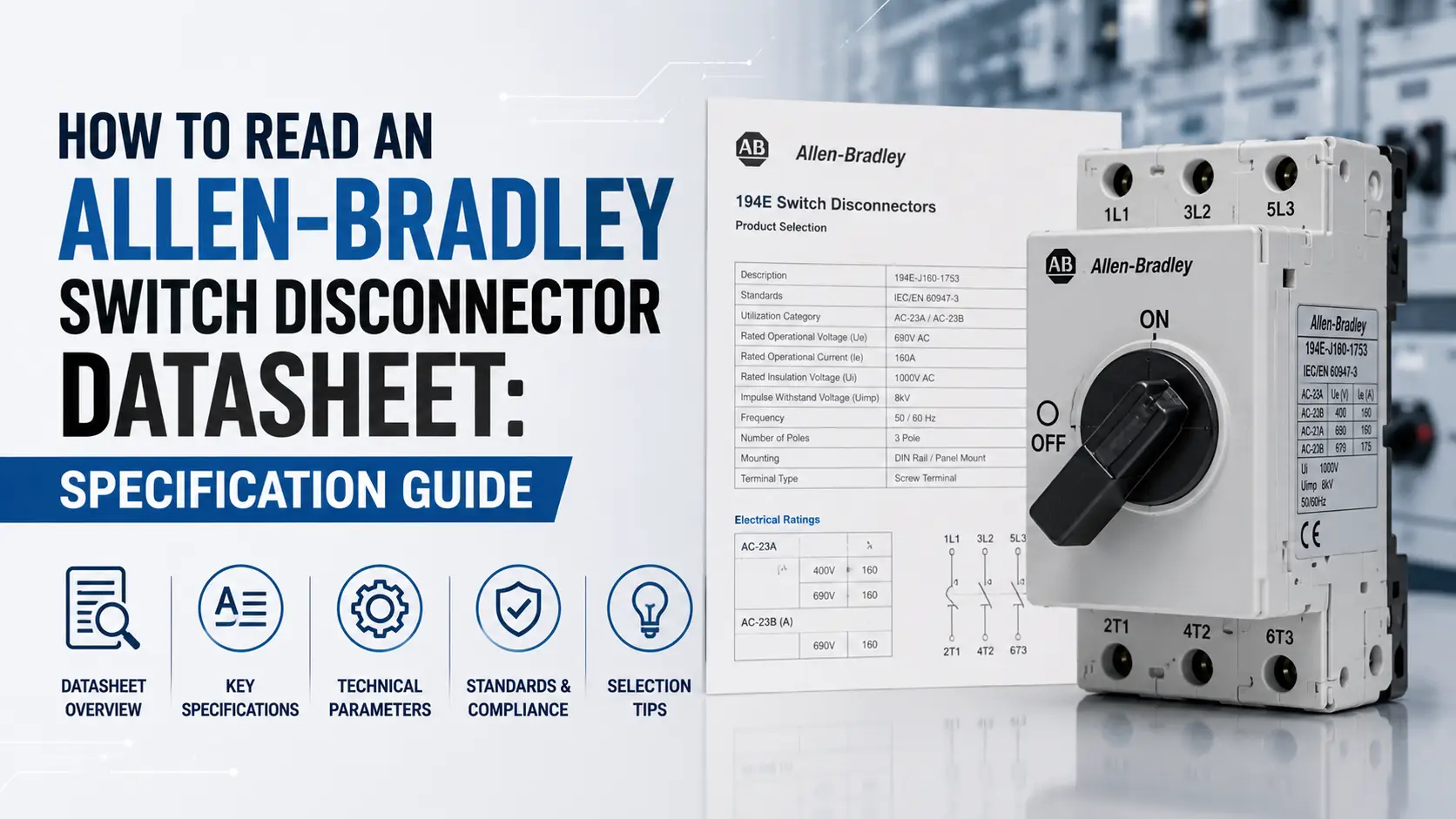 How to Read an Allen-Bradley Switch Disconnector Datasheet: Specification Guide