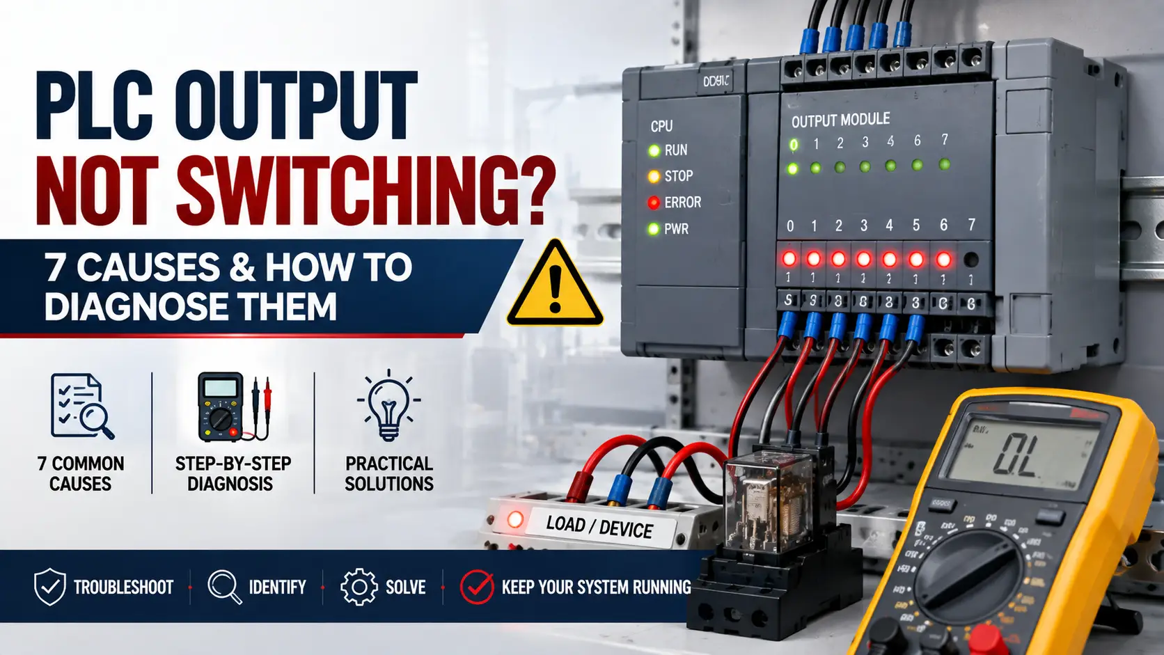 PLC Output Not Switching? 7 Causes & How to Diagnose Them