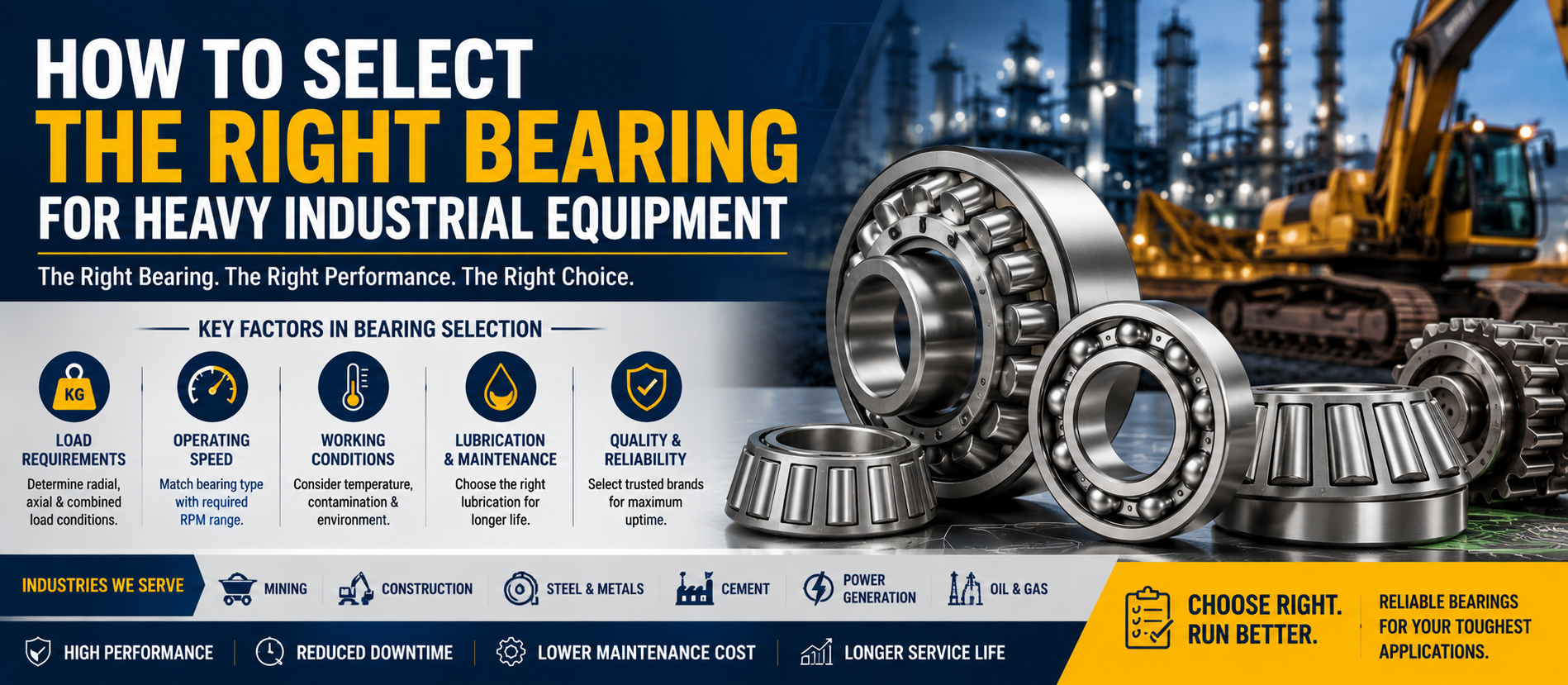 How to Select the Right Bearing for Heavy Industrial Equipment