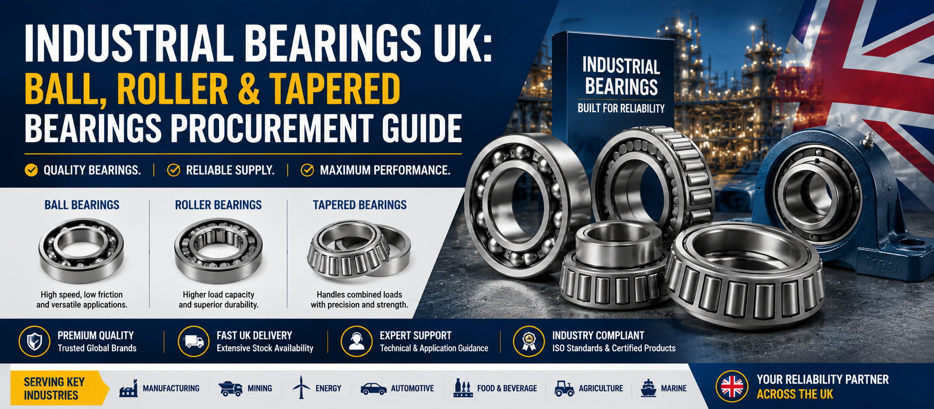 Industrial Bearings UK: Ball, Roller & Tapered Bearings Procurement Guide