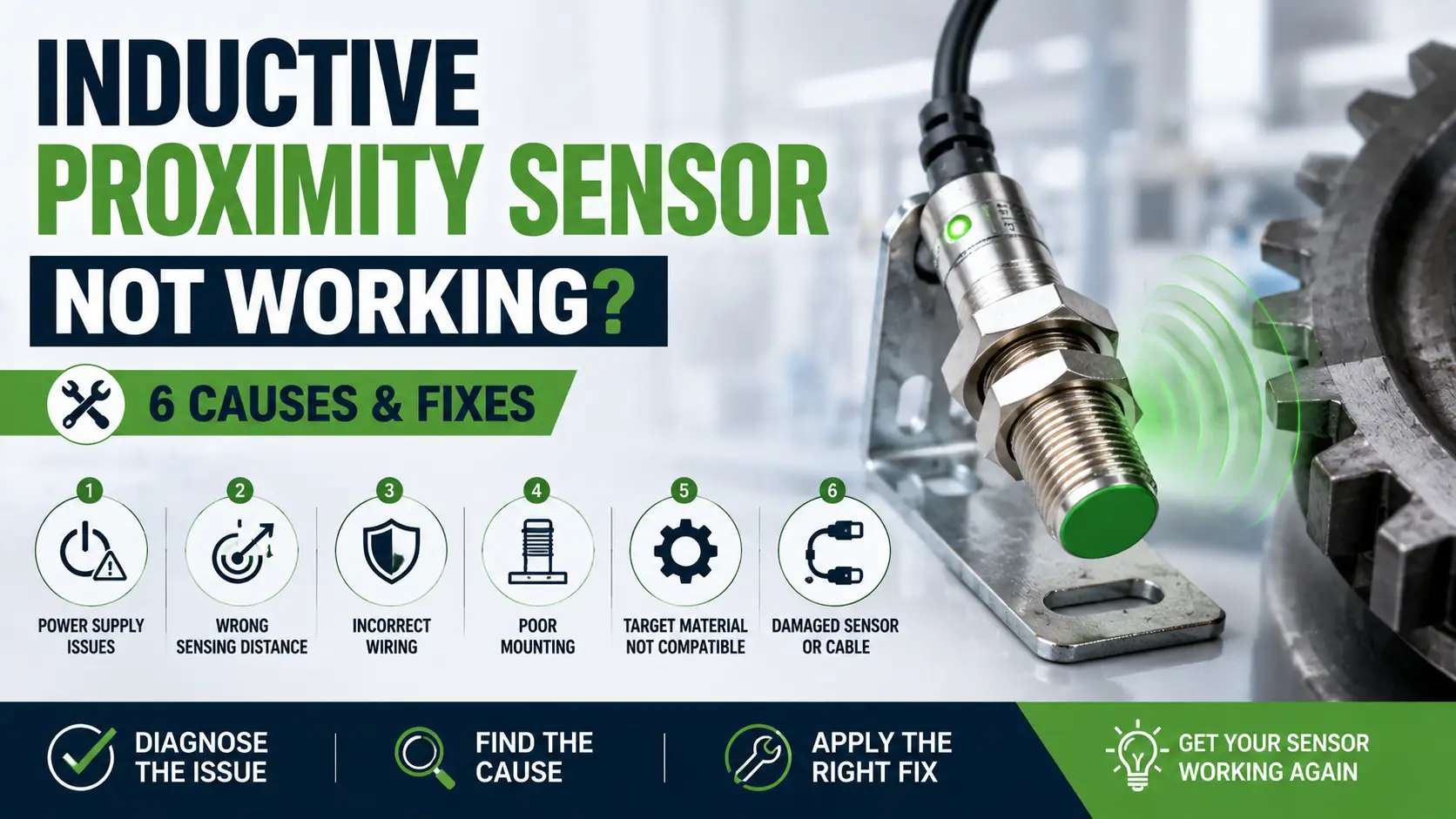 Inductive Proximity Sensor Not Working? 6 Causes & Fixes