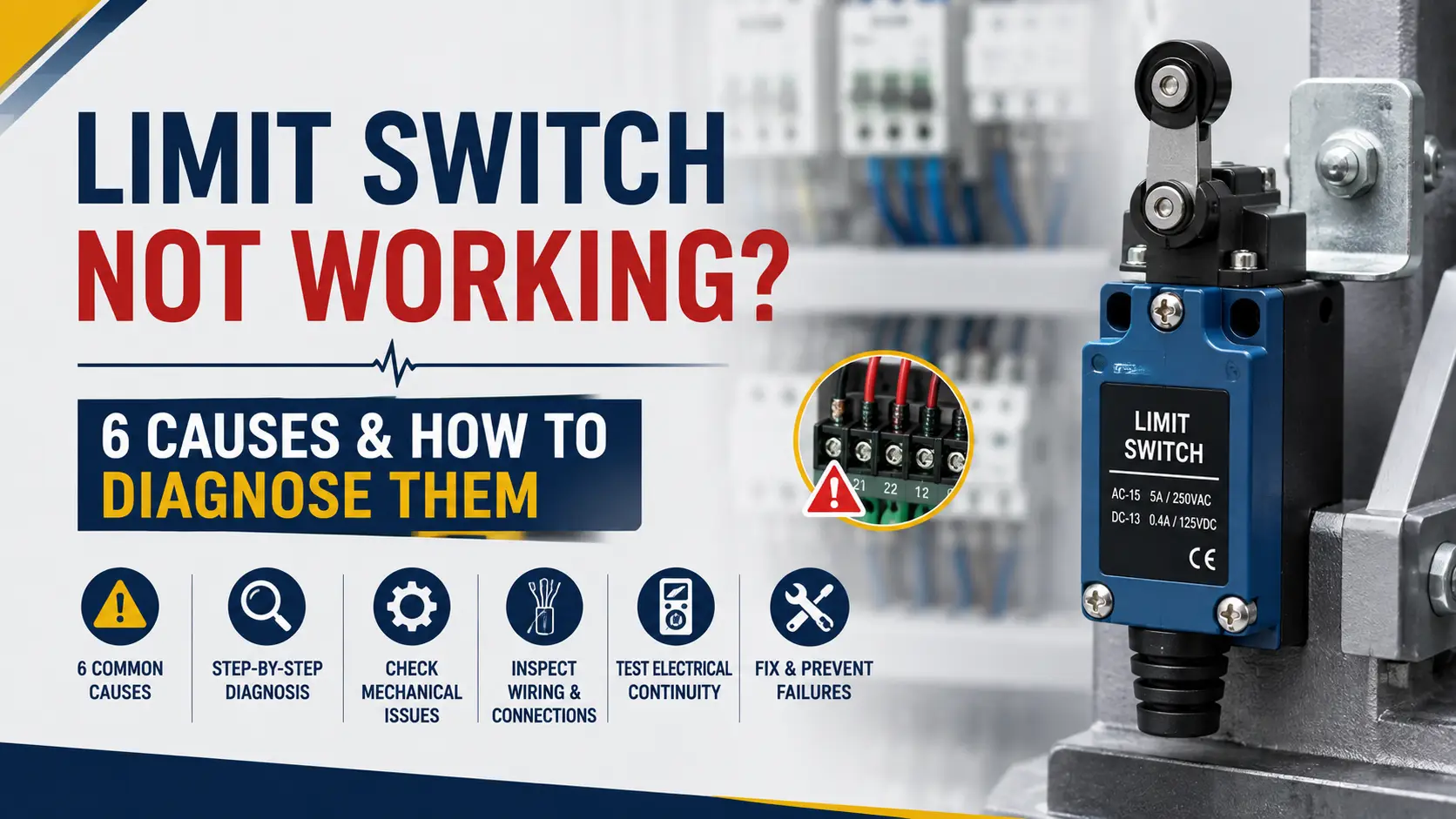 Limit Switch Not Working? 6 Causes & How to Diagnose Them
