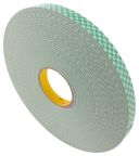 3M 4032 Scotch Mount Natural Double Sided Foam Tape, 19mm x 66 m, 0.8 mm Thick