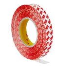 3M GPT-020 Transparent Double Sided Polyester Tape, 0.2 mm Thick, Acrylic Backing, 25mm x 50 m