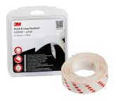 3M White Hook & Loop Tape, 25mm x 1.25 m