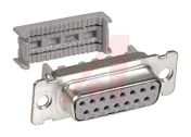3M 8300 15 Way Right Angle 1.27 mm Pitch Cable D-Sub Connector Female