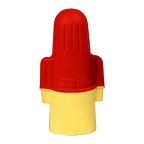 3M, 3M Wire Connectors Insulated, Red, Yellow Bullet Connector, 22 AWG to 8 AWG, 3.7 mm Bullet diameter Female