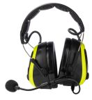 3M Listen & Speak Electronic Ear Defenders with Headband, Black, Yellow