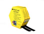 3M Black Hook & Loop Tape, 25mm x 5 m