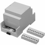 RS PRO Extended Walls Sides Enclosure Type CNMB/RSP Series, Polycarbonate 58 mm 53.4 mm DIN Rail Enclosure Kit 90mm