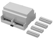 RS PRO Extended Walls Sides Enclosure Type CNMB/RSP Series, Polycarbonate 58 mm 106.2 mm DIN Rail Enclosure Kit 90mm