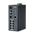 Advantech Managed 10 Port Ethernet Switch Power Over Ethernet