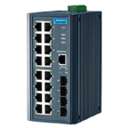 Advantech Unmanaged Switch 20 Port Unmanaged Ethernet Switch Power Over Ethernet