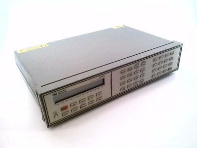 AGILENT TECHNOLOGIES 3488A - , SWITCH/CONTROL UNIT, LCD SCREEN, 26.5 GHZ SIGNAL SWITCHING, 3 CHANNEL 18 GHZ SWITCH, 7 CHANNEL FORM-C RELAY, 2 CHANNEL MICROWAVE SWITCH, 1.3 GHZ 50- AND 75-OHM ...