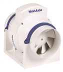 Vent-Axia ACM100T ACM Round In Line Mount Extractor Fan, 256 m³/h, 23 dBA, Duct Size 100 mm