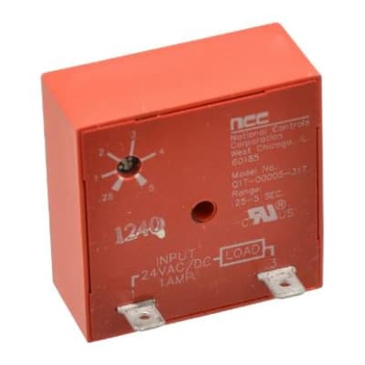 NATIONAL CONTROLS Q1T-00600-317 - , TIME DELAY RELAY, Q1T SERIES, ON-DELAY, SOLID STATE, 24 VAC/DC, 30-600 SECOND TIME RANGE, Q1T-600-317