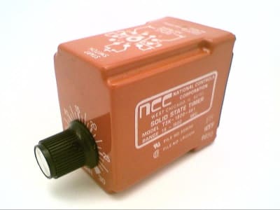 NATIONAL CONTROLS T3K-1800-461 - , TIME DELAY RELAY, SOLID STATE, KNOB ADJUST, 11 PIN, 120 VAC, 18-1800 SECOND RANGE, T3K-01800-461
