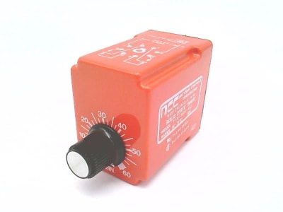 NATIONAL CONTROLS T1K-3600-462B - , TIME DELAY RELAY, T1 SERIES, SOLID STATE, 36-3600 SECOND TIME RANGE, 24 VDC, 8-PIN BASE, KNOB ADJUSTABLE, T1K-03600-462B