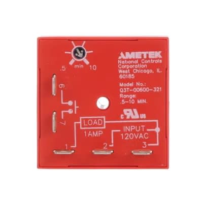 NATIONAL CONTROLS Q6F-36000-326 - , SOLID STATE CUBE TIMER, Q6F SERIES, REPEAT CYCLE, OFF TIME, 12 VDC INPUT VOLTAGE, 0.5-10 HOUR RANGE