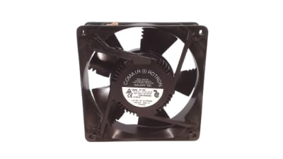 COMAIR ROTRON GL12B4/031074 - FAN, TUBEAXIAL, 12 VDC, 127MM X 127MM, 150 CFM, TWO TERMINALS, 16 WATTS, AUTO RESTART, LOCKED ROTOR PROTECTION