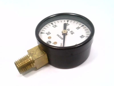 US GAUGE 6X830 - , PRESSURE GAUGE, 2IN DIA FACE, 0-30HG, 1/4IN NPT, LOWER MOUNT