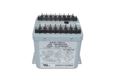 SCIENTIFIC COLUMBUS XLV342K5A2 - EXCELTRONIC VAR TRANSDUER, 3 ELEMENT, 3-PHASE, 4-WIRE, 0-1500 VARS INPUT CALIBRATION, 5 A 120 VAC NOMINAL INPUT, 60 HZ