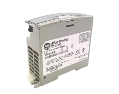 ALLEN BRADLEY 1762-IF4 - ANALOG INPUT MODULE, MICROLOGIX, 4 POINT, ANALOG, 4/20 MA, 5/24 VDC, OPEN STYLE, MOUNTABLE