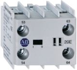 Allen Bradley Auxiliary Contact Block, 2 Contact, 2 NO, 100K, Panel, 12 A, 100-KFC20