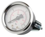 WIKA 1/4 in G Threaded Pressure Gauge, 50 mm, 1.6 bar