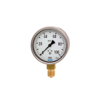 WIKA G 1/2 Threaded Pressure Gauge, 100 mm, 100 mbar