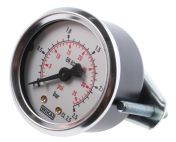 WIKA 1/4 in G Threaded Pressure Gauge, 50 mm, 2.5 bar, UKAS