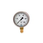 WIKA 1/2 in NPT Threaded Pressure Gauge, 160 mm, 0 bar