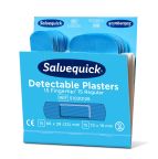 Cederroth Plastic Blue Detectable Plaster First Aid Bandages Plaster Dispenser, 70 Per Pack Per Package 72 mm