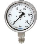 WIKA 1/2 in NPT Process Pressure Gauge, 100 mm, 30 bar