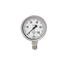 WIKA G 1/2 MNPT Pressure Gauge, 100 mm, 0.025 bar
