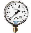 WIKA G 1/8 Pressure Gauge, 50 mm, 0 mbar