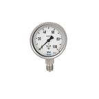 WIKA G 1/2 Threaded Pressure Gauge, 160 mm, 0.0025 bar