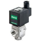 EMERSON – ASCO Solenoid Valve L340V09G-Z130A.G3/8X12.12/DC, 3 Port, NC, 12V dc 1/2 in, 3/8 in G