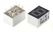 Vishay 1 7 Segment LED Display Cathode Green 6mcd Right Side 7 mm