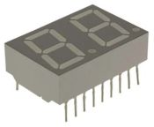 HDSP-5523-GH000 Broadcom 2 7 Segment LED Display Cathode Red 3.7mcd Right Side 14.2 mm