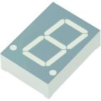 SC08-11CGKWA Kingbright 1 7 Segment LED Display Cathode Green 25mcd Right Side 20.3 mm