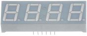 Kingbright 4 7 Segment LED Display Cathode Red 72mcd Right Side 14.2 mm