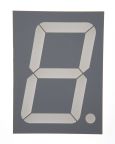Kingbright 1 7 Segment LED Display Cathode Red 250mcd Right Side 101 mm