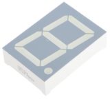 SBA15-11EGWA Kingbright 1 7 Segment LED Display Anode Green, Red 16000μcd, 24000 μcd Right Side 38 mm