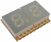 KCDA02-123 Kingbright 2 7 Segment LED Display Anode Green 12mcd Right Side 5.1 mm