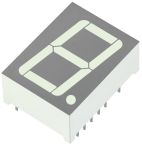 Kingbright 1 7 Segment LED Display Anode Red 61mcd Right Side 20.3 mm