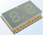 Kingbright 2 7 Segment LED Display Anode Red 27mcd Right Side 7.6 mm