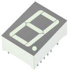 Kingbright 1 7 Segment LED Display Anode Green 25mcd Right Side 20.3 mm